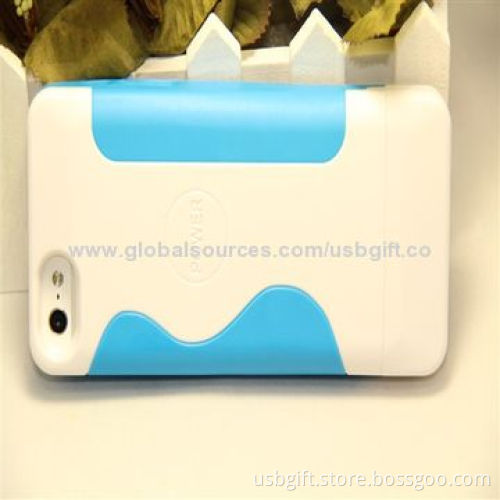 Emergency Mobile Phone Power Bank with structure of silicone and ABS, DC 1A output